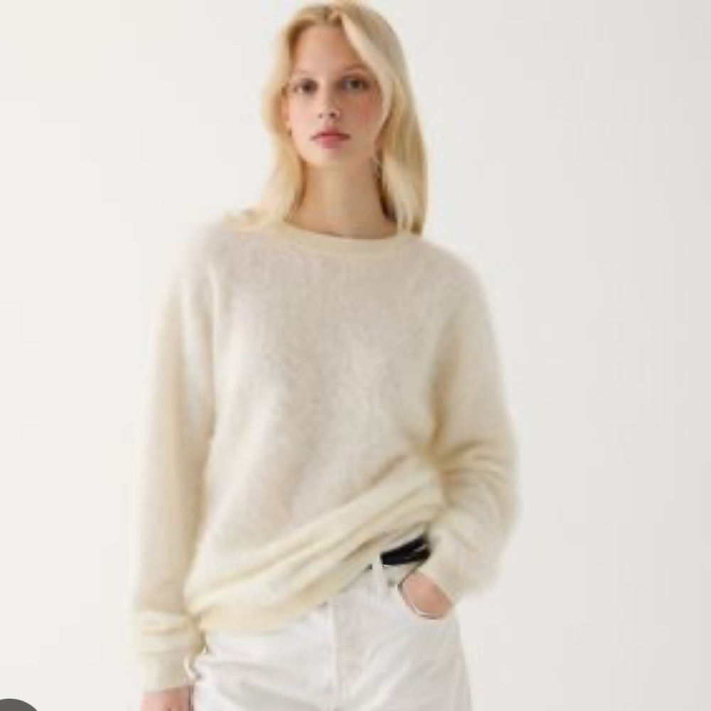 NWT JCrew brushed cashmere oversized sweater